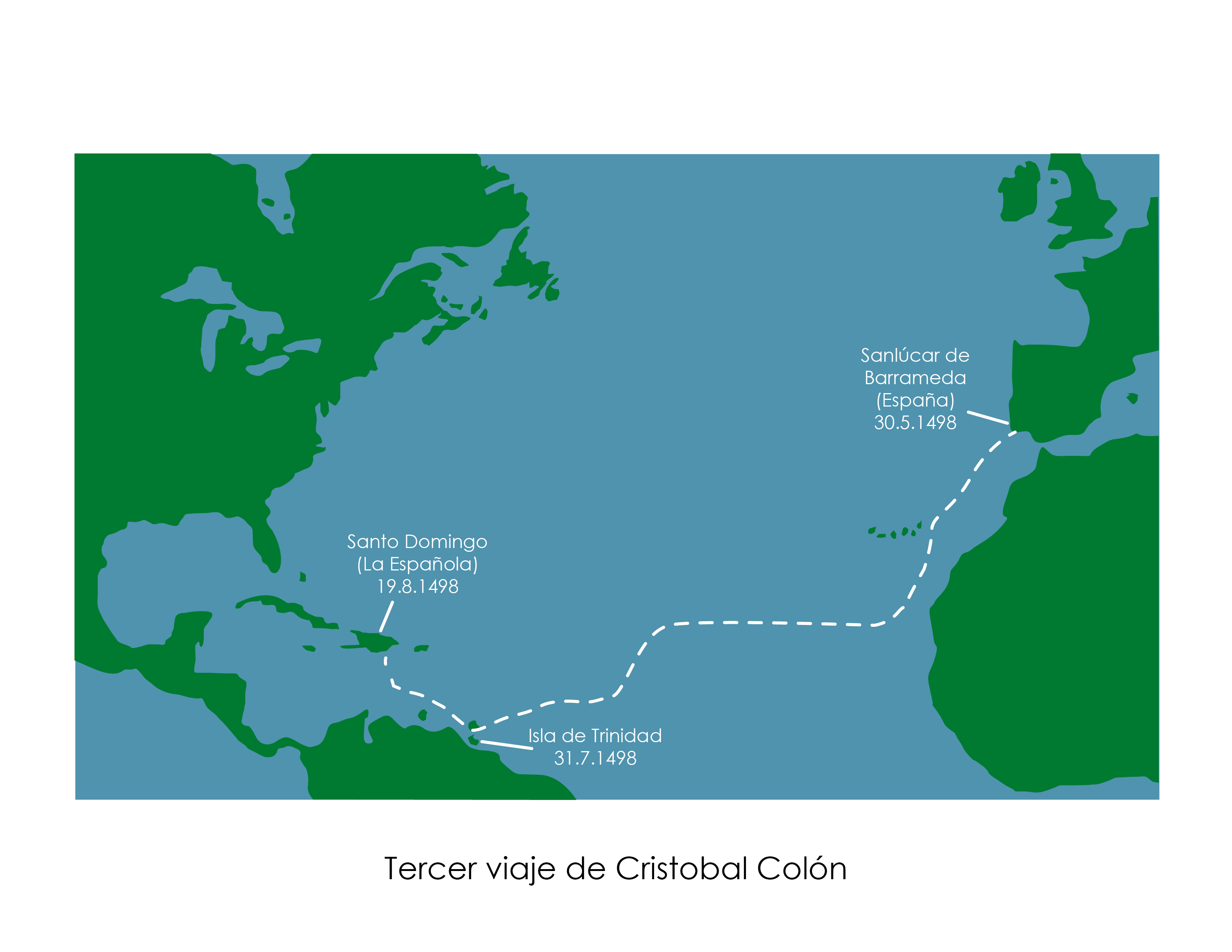 Tercer viaje de Cristóbal Colón Datos importantes Hago mi Tarea