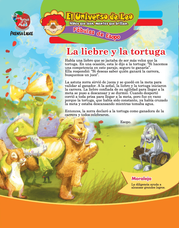 artería ramo de flores locutor Fábulas cortas infantiles con moraleja - Hago mi Tarea